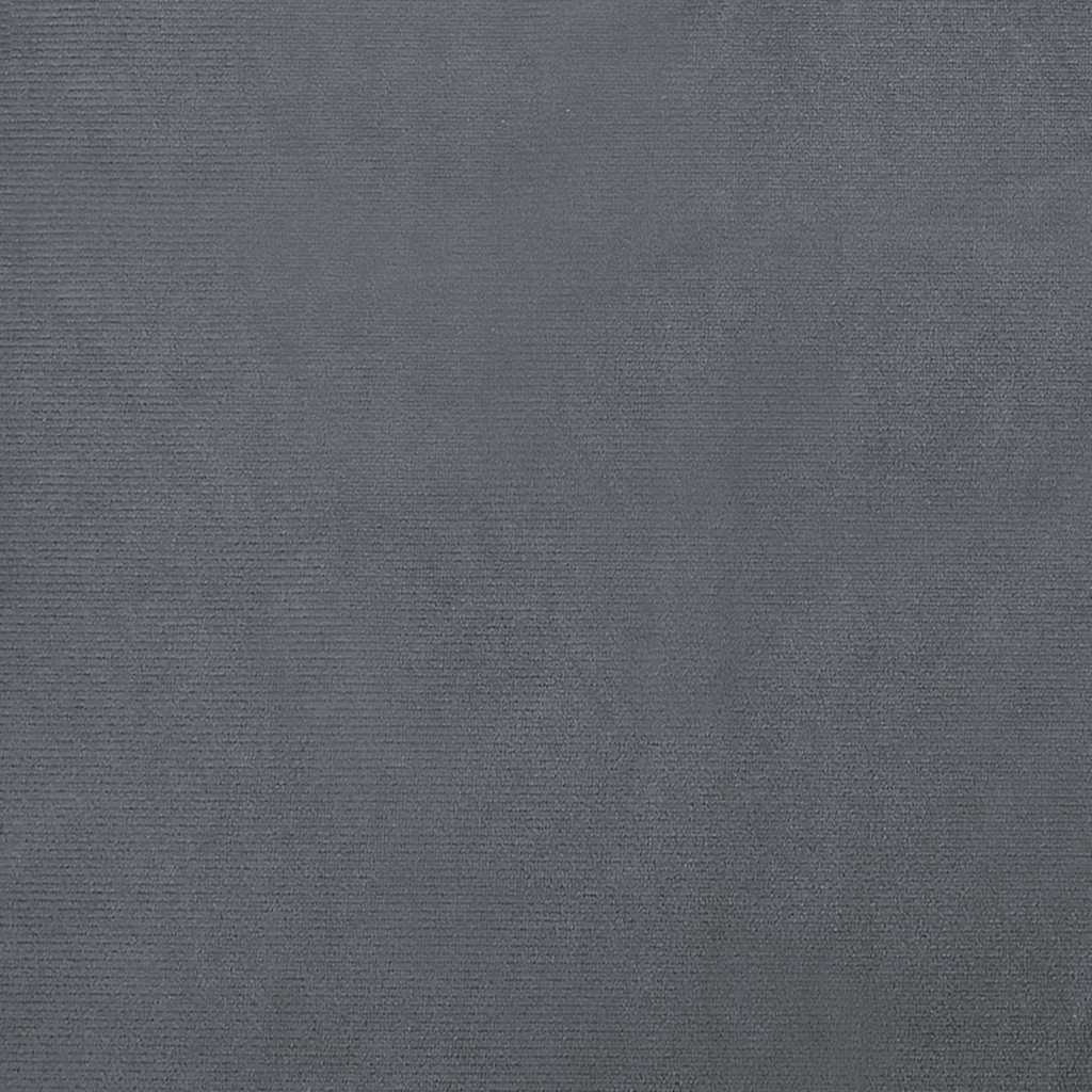 Pelíšek pro psy tmavě šedý 70 x 45 x 26,5 cm samet