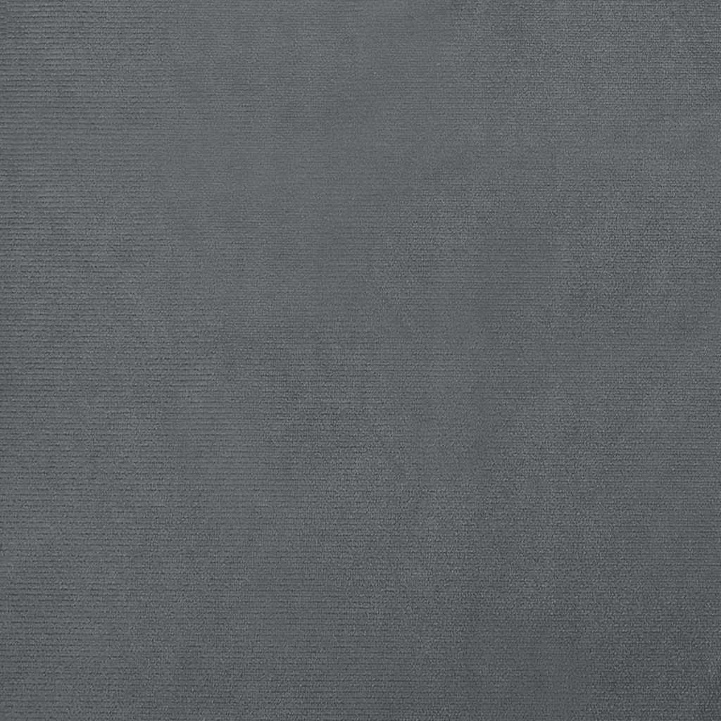 Pelíšek pro psy tmavě šedý 70 x 40 x 24 cm samet