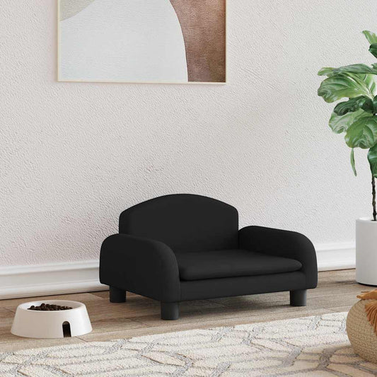 Pelíšek pro psy černý 50 × 40 × 30 cm textil