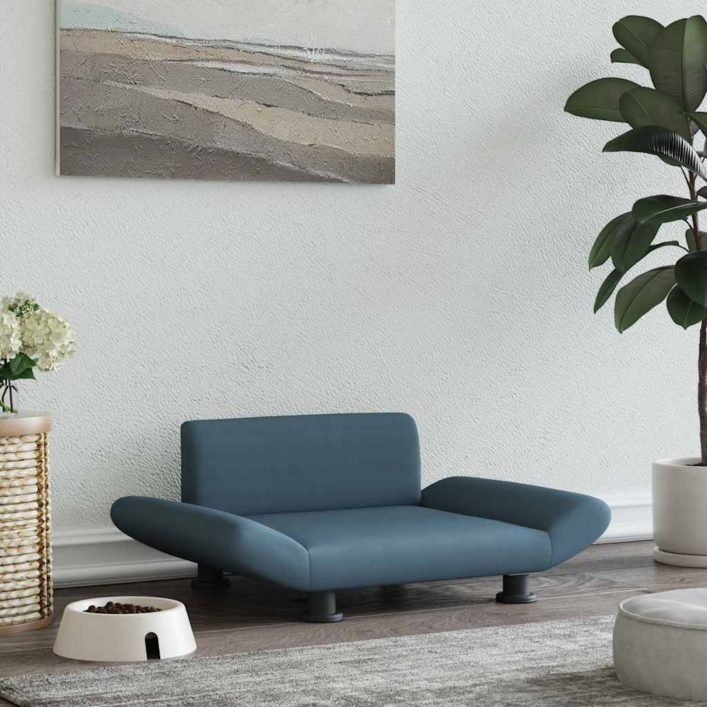 Pelíšek pro psy tmavě šedý 70 x 45 x 28 cm textil