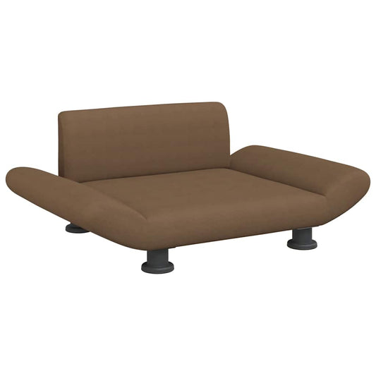 Pelíšek pro psy hnědý 70 x 45 x 28 cm textil