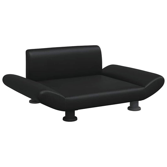 Pelíšek pro psy černý 70 x 45 x 28 cm umělá kůže