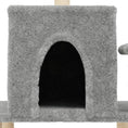 Načíst obrázek do prohlížeče galerie, Škrabadlo pro kočky se sisalovými sloupky světle šedé 122 cm

