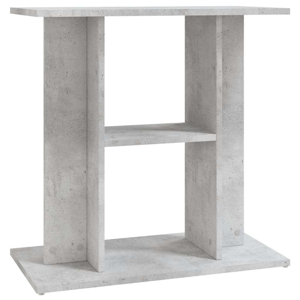 Stojan na akvárium betonový šedý 60 x 30 x 60 cm, dřevo