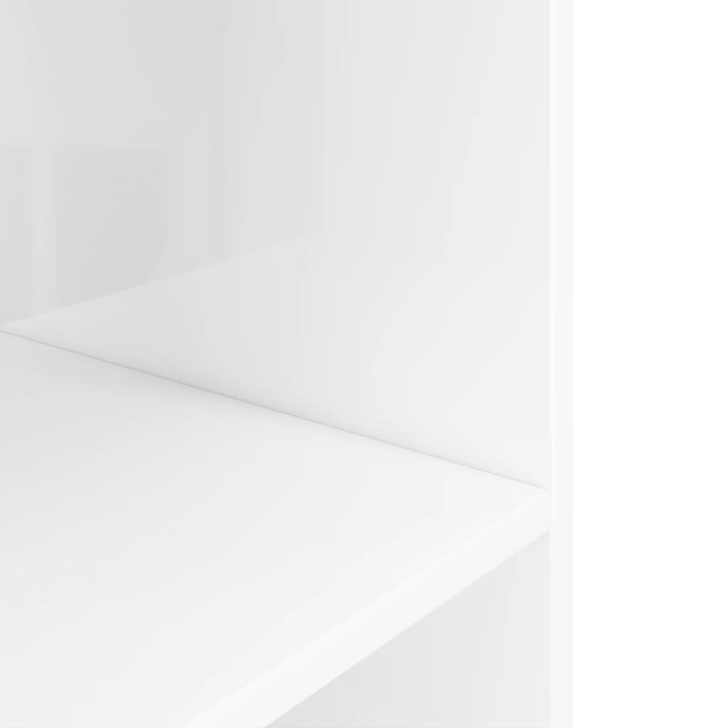 Stojan na akvárium lesklý bílý 120x40x60 cm kompozitní dřevo