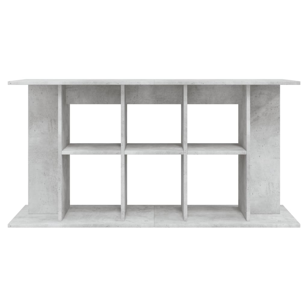 Stojan na akvárium betonově šedý 120 x 40 x 60 cm, dřevo