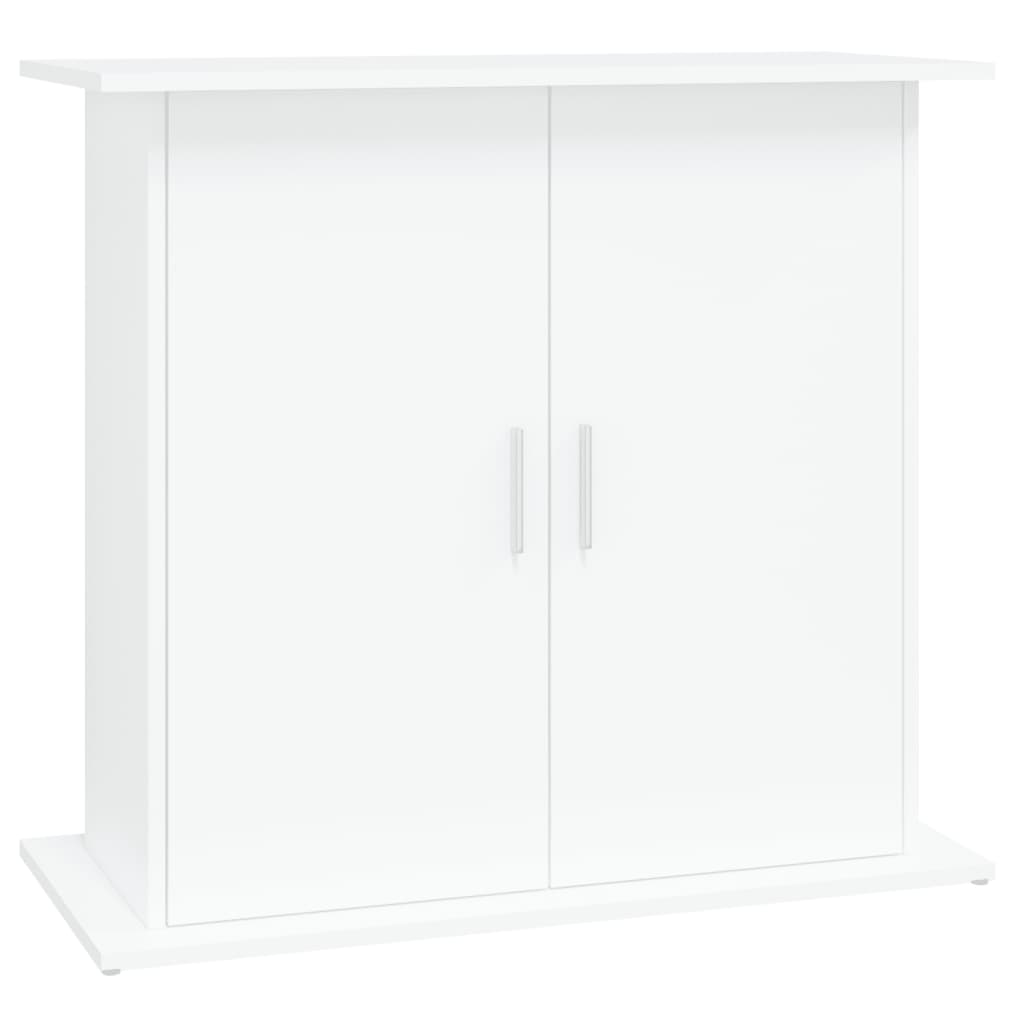 Stojan na akvárium bílý 81 x 36 x 73 cm kompozitní dřevo
