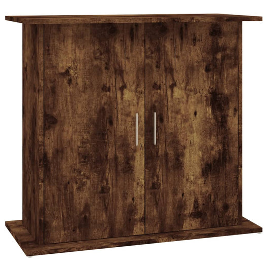 Stojan na akvárium kouřový dub 81 x 36 x 73 cm kompozitní dřevo