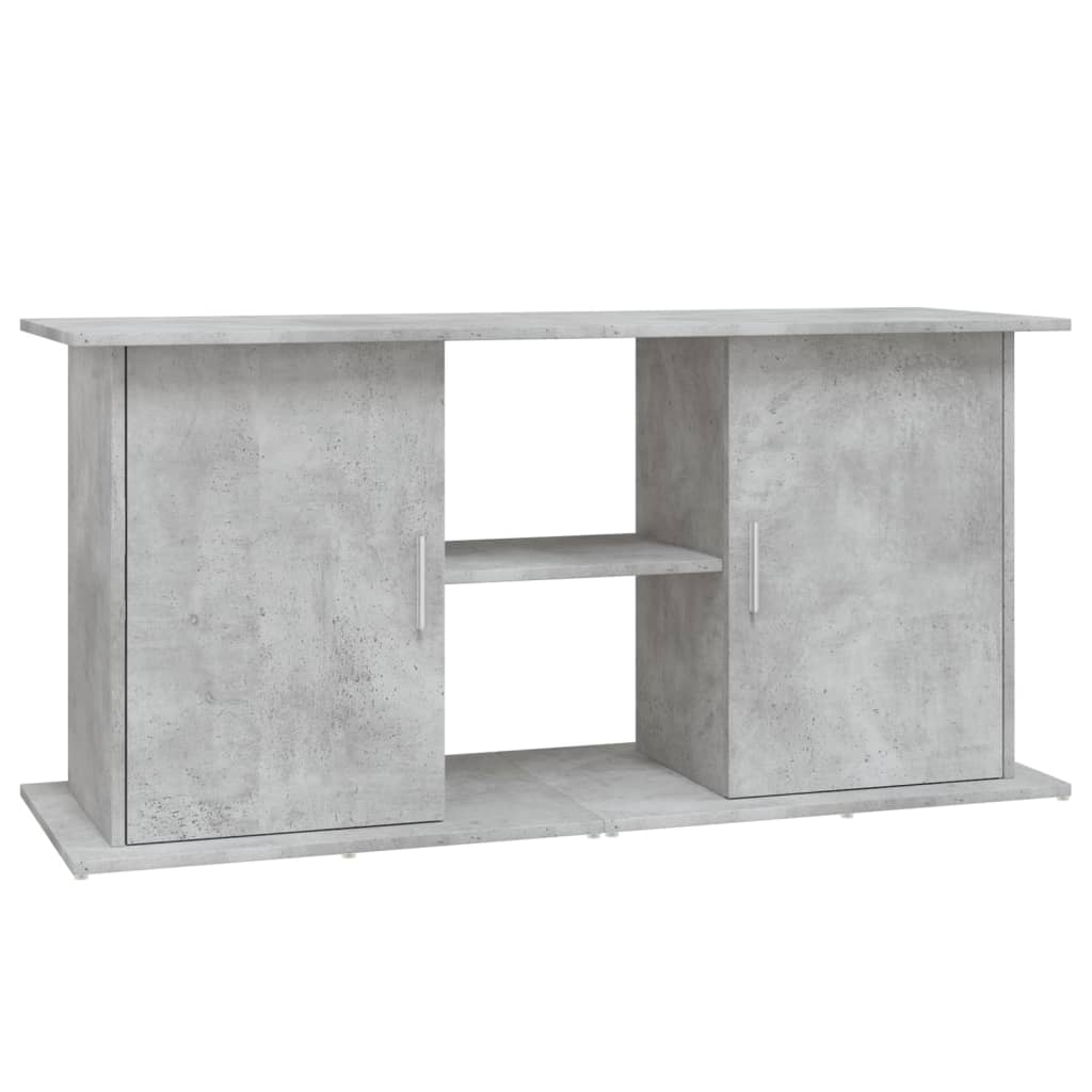 Stojan na akvárium betonově šedý 121 x 41 x 58 cm, dřevo