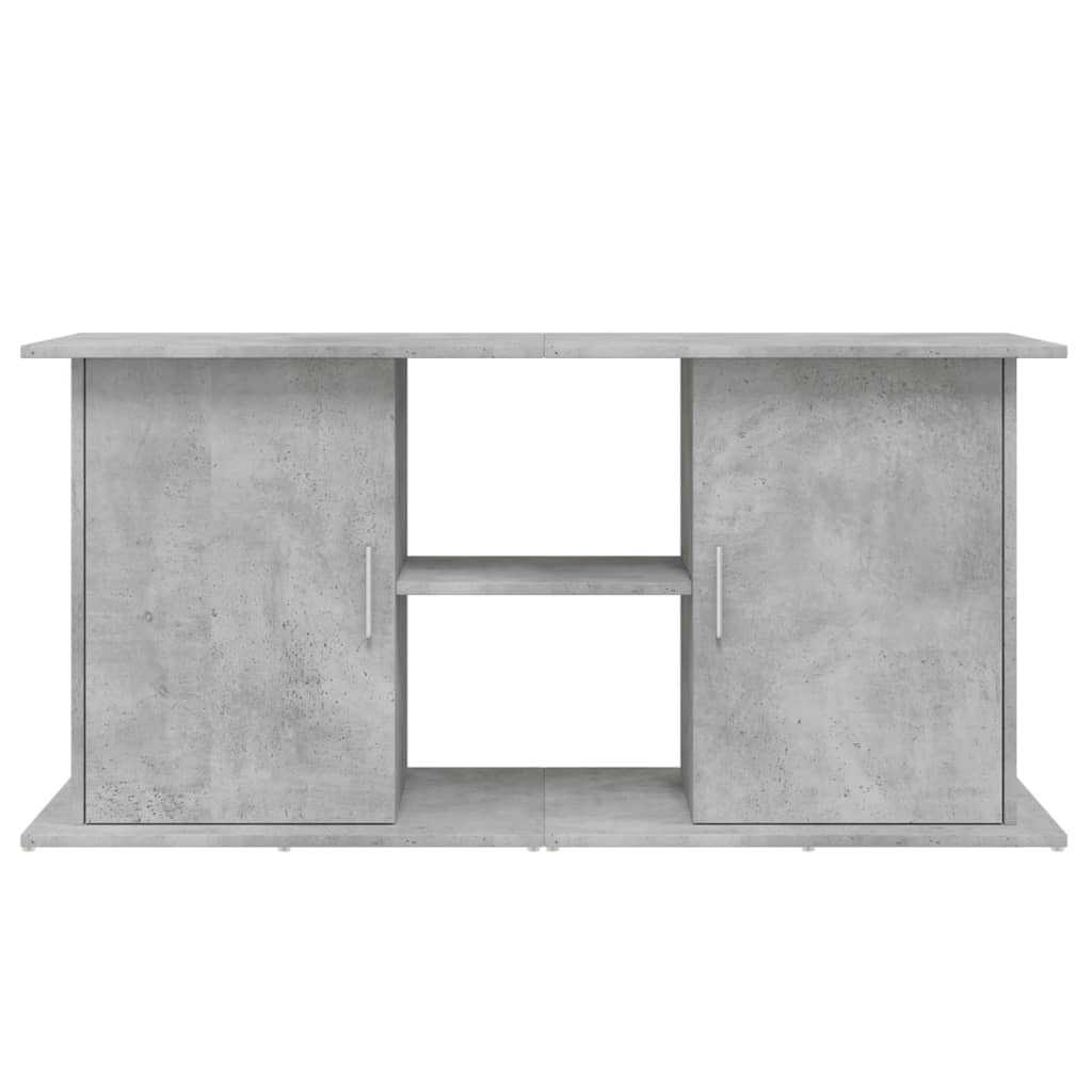 Stojan na akvárium betonově šedý 121 x 41 x 58 cm, dřevo