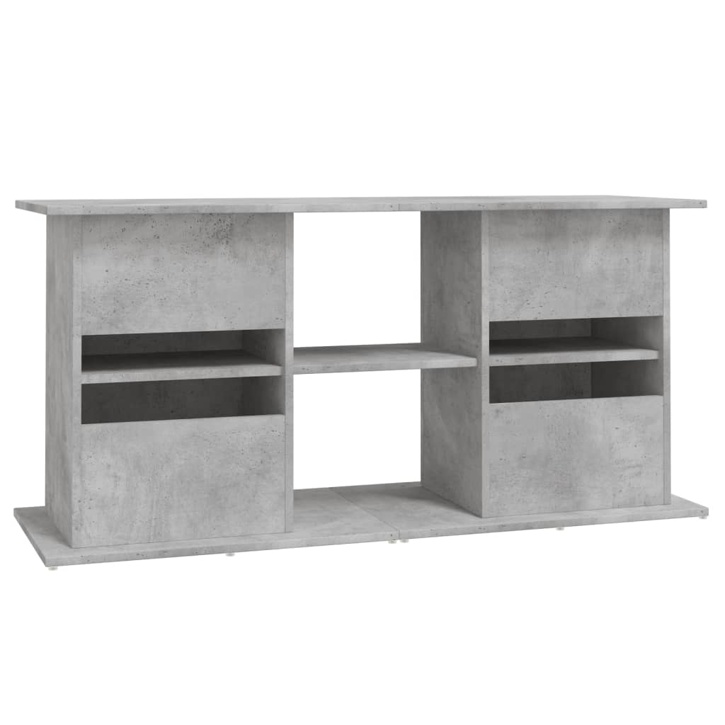 Stojan na akvárium betonově šedý 121 x 41 x 58 cm, dřevo