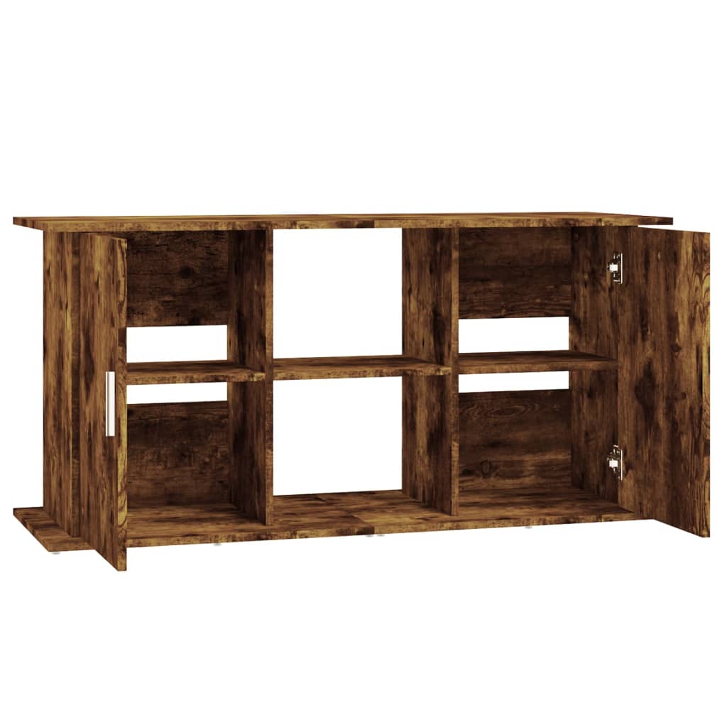 Stojan na akvárium kouřový dub 121x41x58 cm kompozitní dřevo