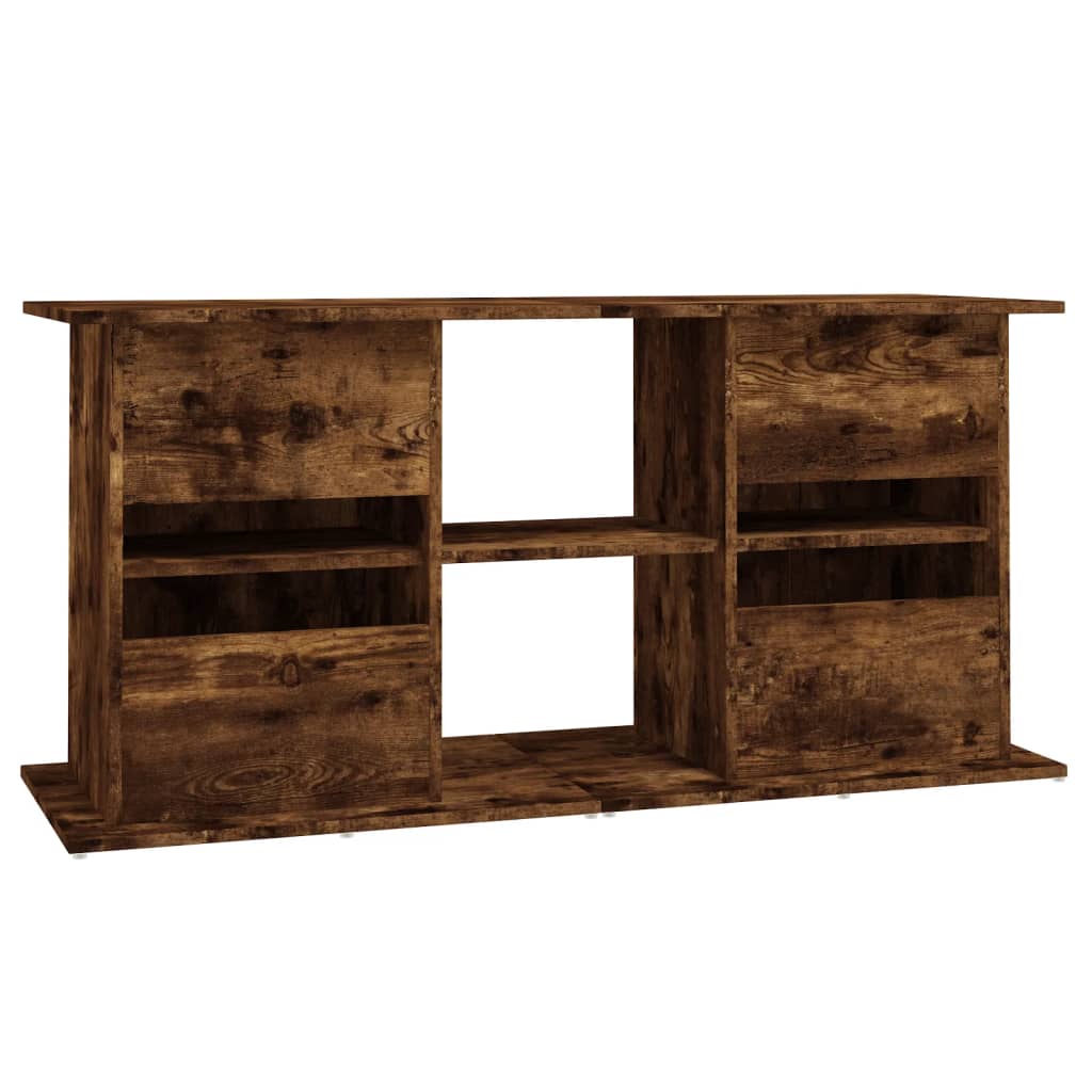 Stojan na akvárium kouřový dub 121x41x58 cm kompozitní dřevo