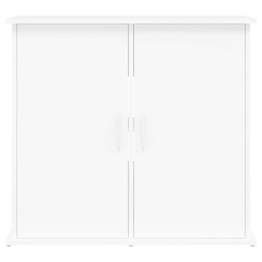 Stojan na akvárium bílý 81 x 36 x 73 cm kompozitní dřevo