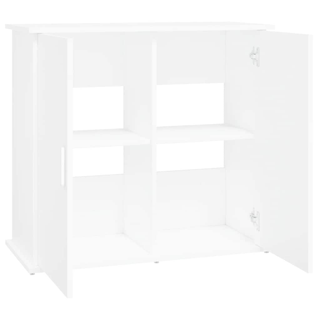 Stojan na akvárium bílý 81 x 36 x 73 cm kompozitní dřevo