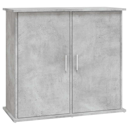 Stojan na akvárium betonově šedý 81 x 36 x 73 cm, dřevo
