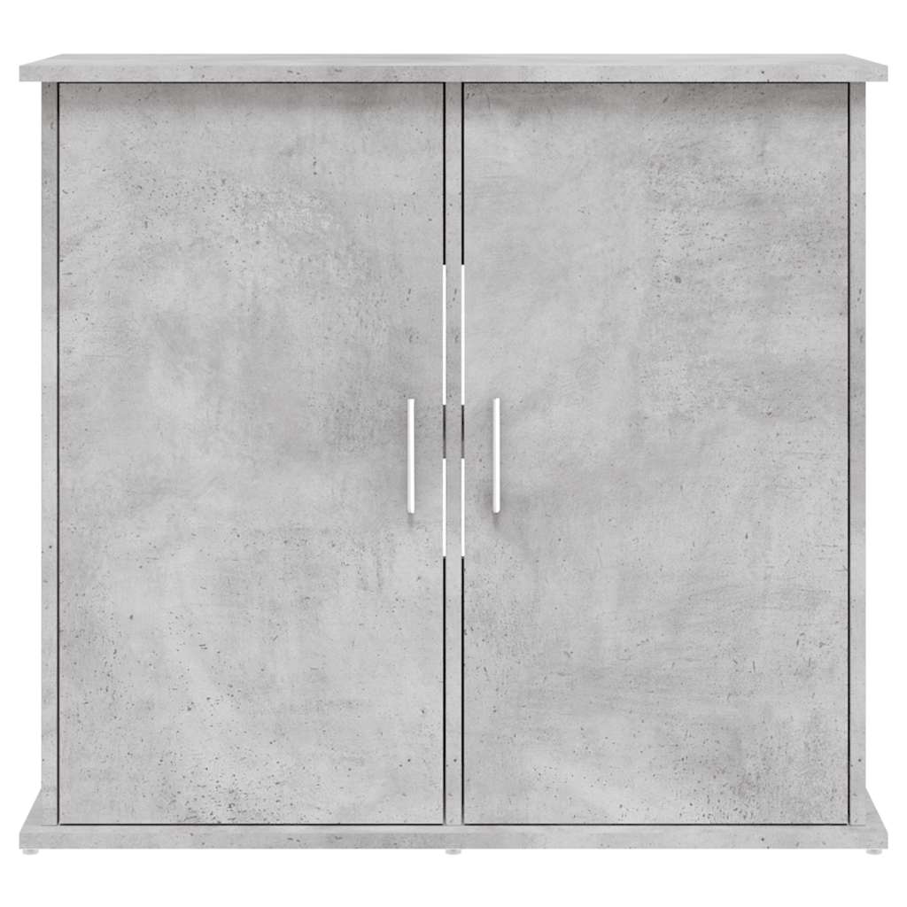 Stojan na akvárium betonově šedý 81 x 36 x 73 cm, dřevo