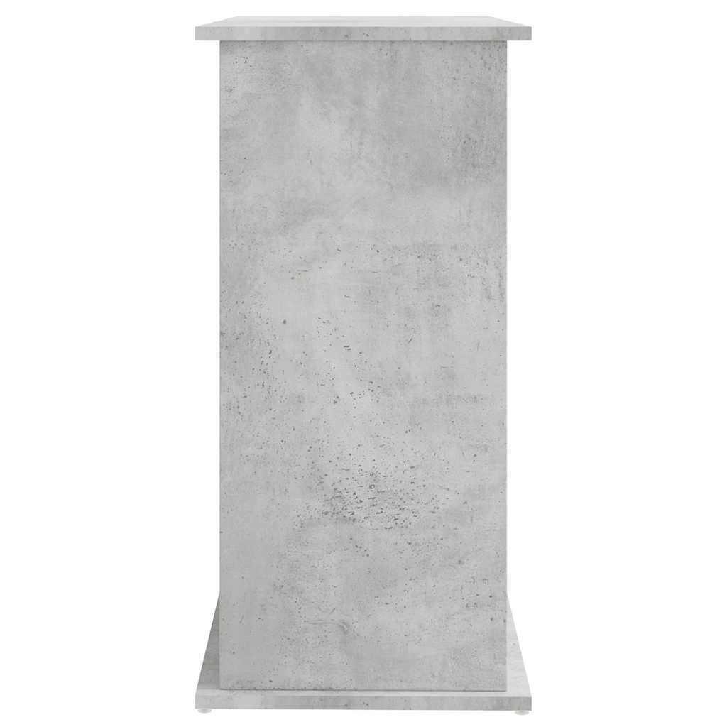 Stojan na akvárium betonově šedý 81 x 36 x 73 cm, dřevo