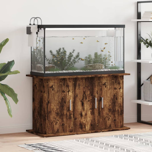 Stojan na akvárium kouřový dub 101x41x58 cm kompozitní dřevo