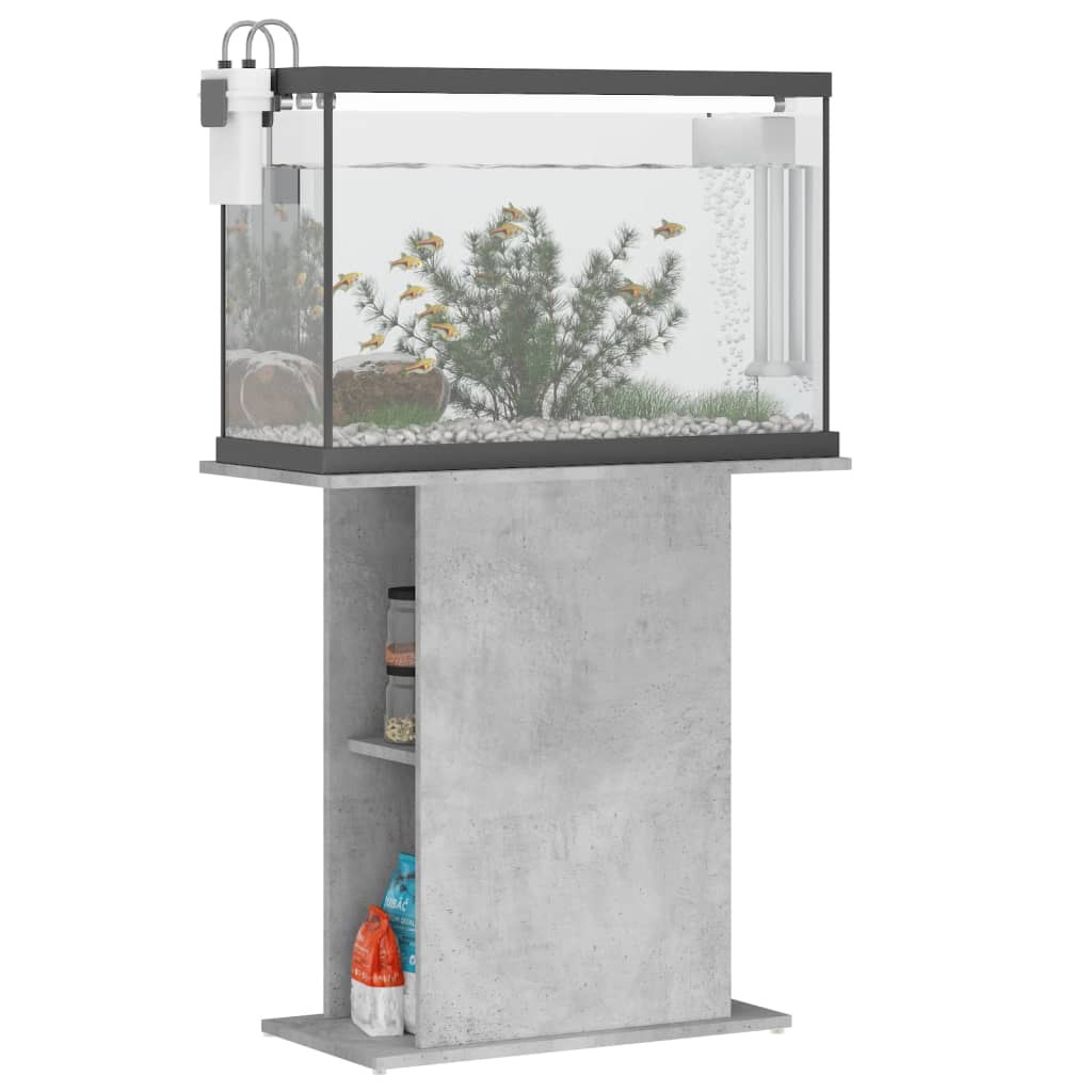 Stojan na akvárium betonově šedý 75x36x72,5 cm kompozitní dřevo