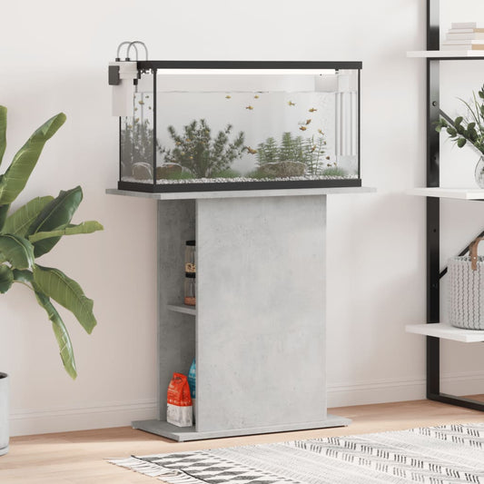 Stojan na akvárium betonově šedý 75x36x72,5 cm kompozitní dřevo