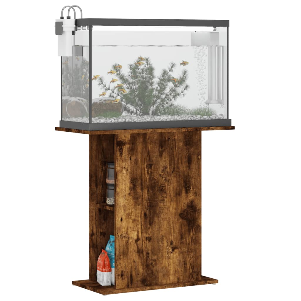 Stojan na akvárium kouřový dub 75x36x72,5 cm kompozitní dřevo