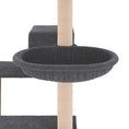 Načíst obrázek do prohlížeče galerie, Škrabadlo pro kočky se sisalovými sloupky tmavě šedé 82,5 cm
