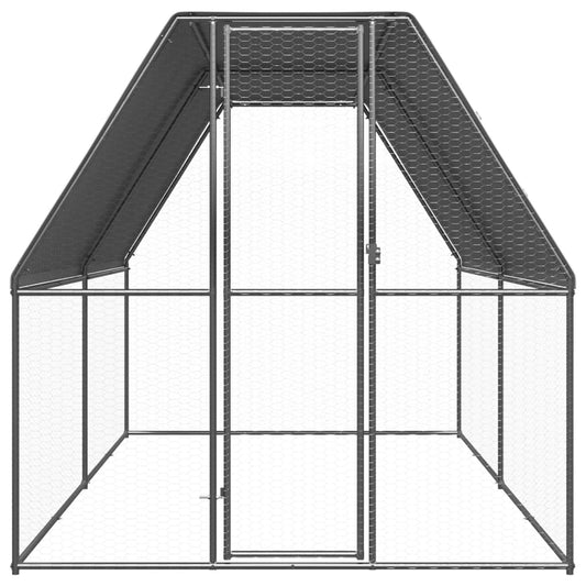 Venkovní klec pro kuřata 2x4x2 m pozinkovaná ocel