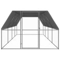 Načíst obrázek do prohlížeče galerie, Venkovní klec pro kuřata 3 x 8 x 2 m pozinkovaná ocel
