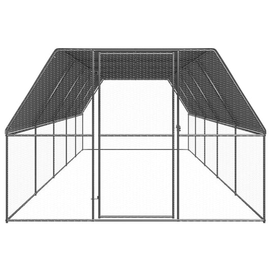 Venkovní klec pro kuřata 3x10x2 m pozinkovaná ocel