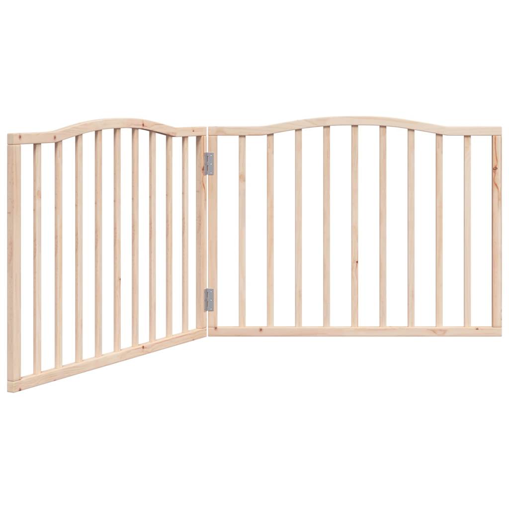 Zábrana pro psy skládací 2 panely 160 cm topolové dřevo