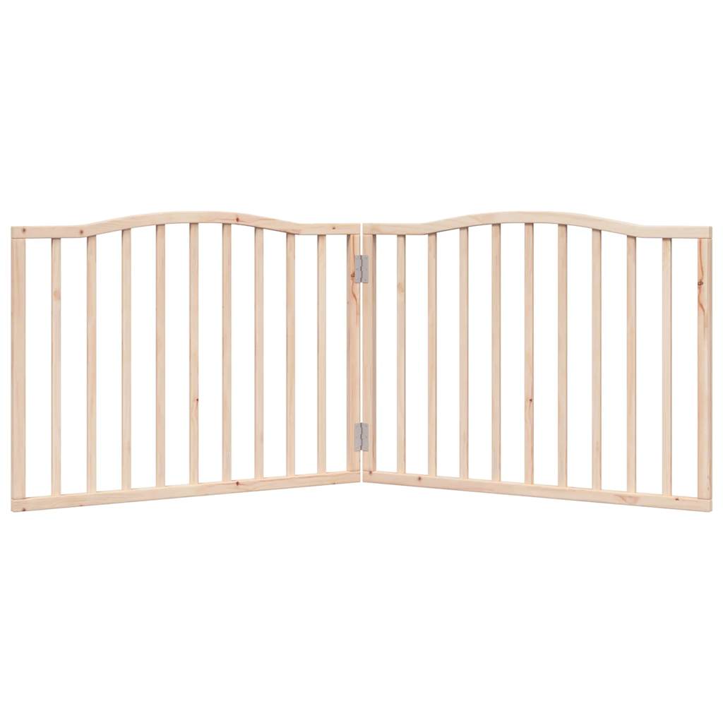 Zábrana pro psy skládací 2 panely 160 cm topolové dřevo