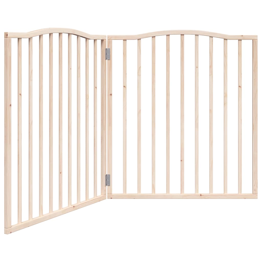 Zábrana pro psy skládací 2 panely 160 cm topolové dřevo