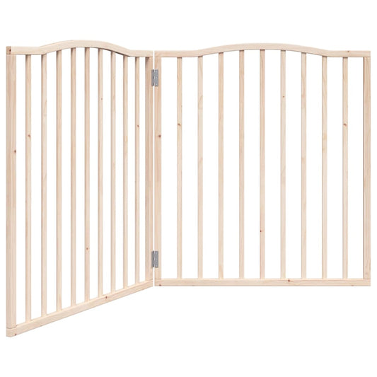 Zábrana pro psy skládací 2 panely 160 cm topolové dřevo
