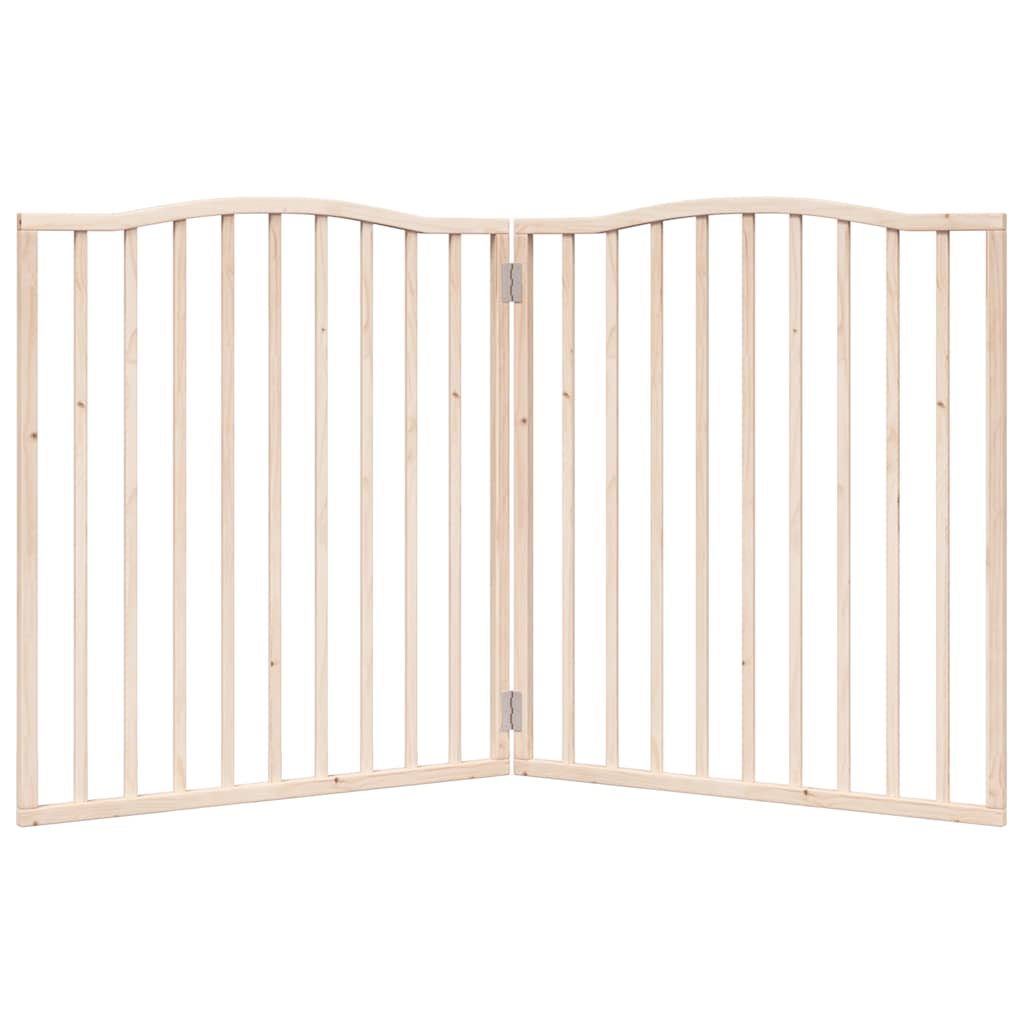 Zábrana pro psy skládací 2 panely 160 cm topolové dřevo