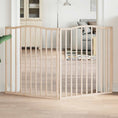 Načíst obrázek do prohlížeče galerie, Zábrana pro psy skládací 2 panely 160 cm topolové dřevo
