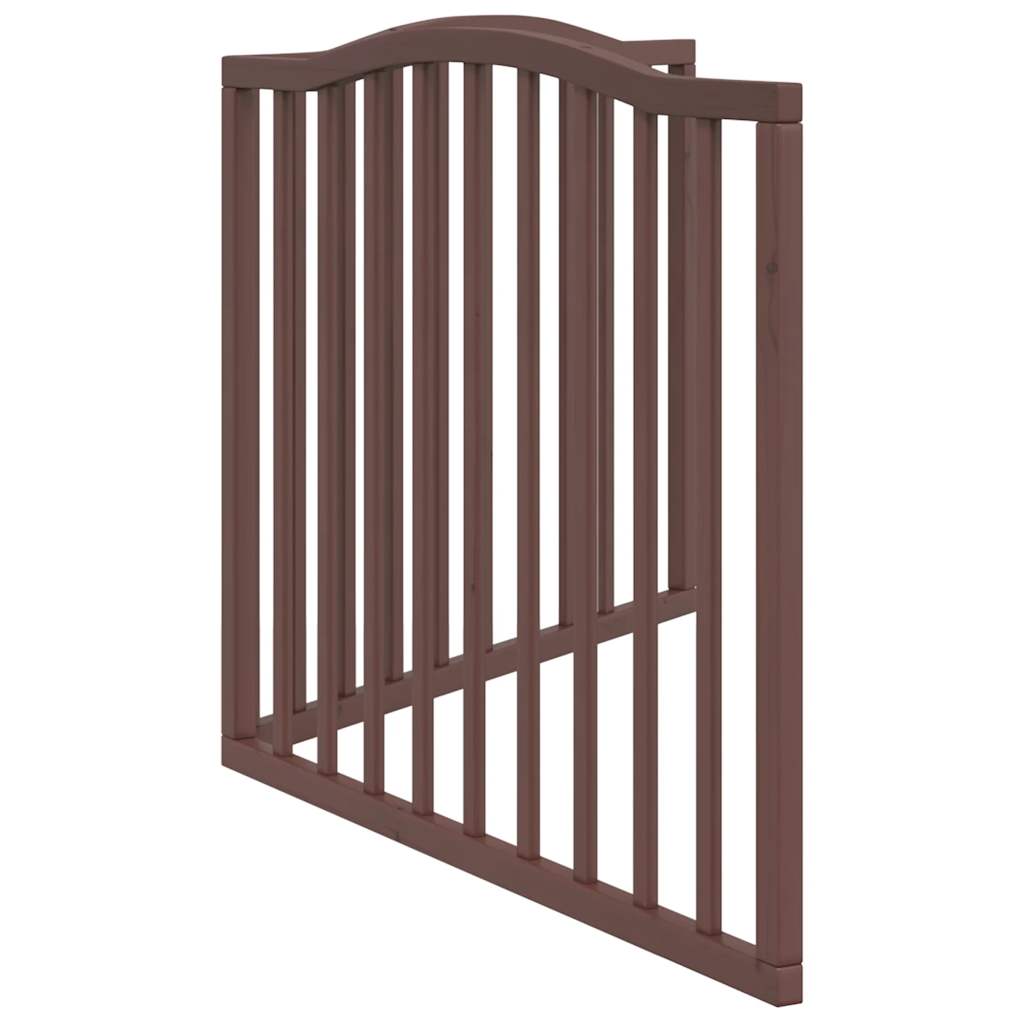 Zábrana pro psy skládací 2 panely hnědý dub 160 cm topol