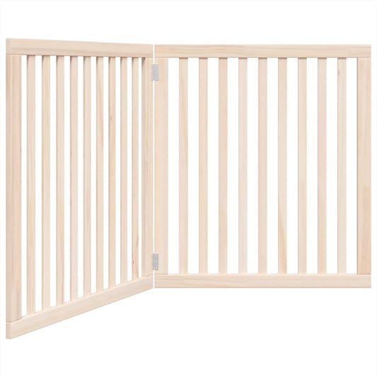 Zábrana pro psy skládací 2 panely 160 cm topolové dřevo