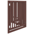 Načíst obrázek do prohlížeče galerie, Zábrana pro psy s dvířky skládací 4 panely hnědá 320 cm topol
