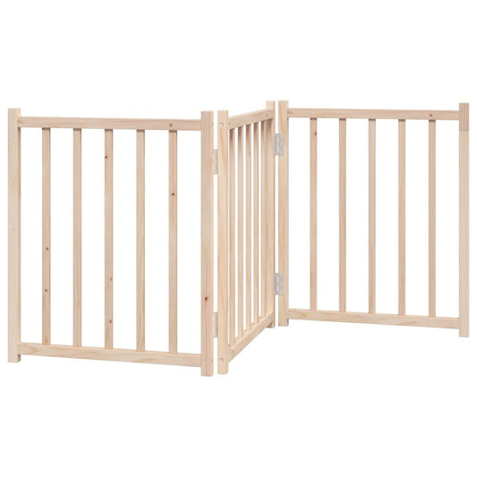 Zábrana pro psy skládací 3 panely 150 cm masivní jedle