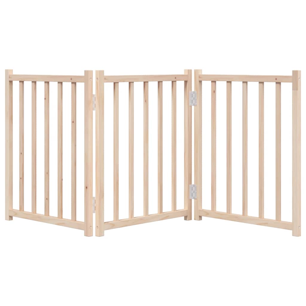 Zábrana pro psy skládací 3 panely 150 cm masivní jedle