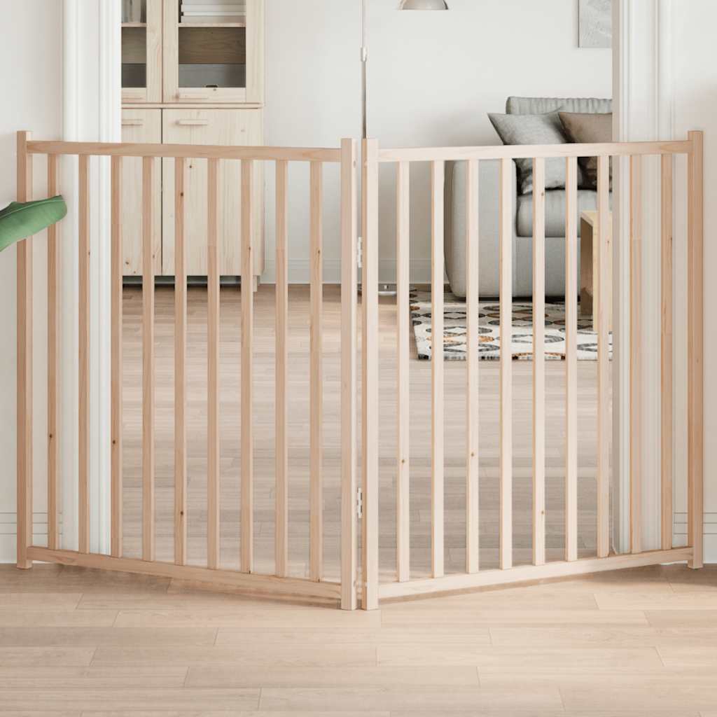 Zábrana pro psy skládací 2 panely 160 cm masivní jedle