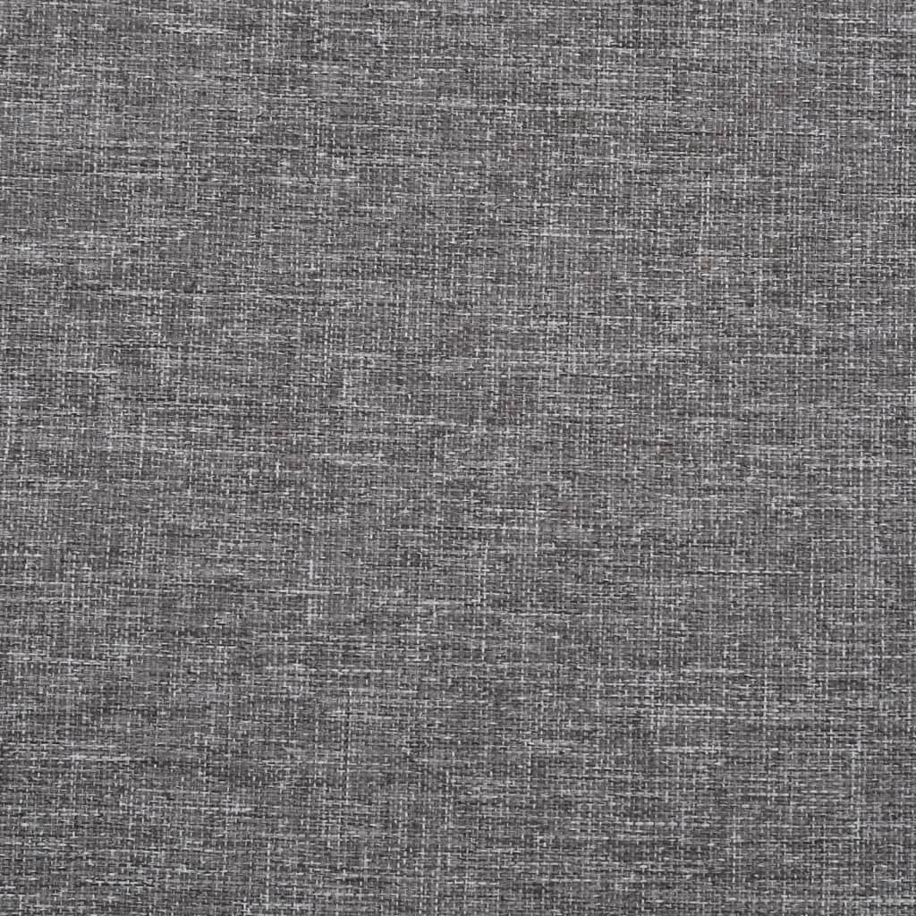Skládací kočárek pro psa šedý 100 x 49 x 96 cm lněná tkanina