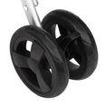 Načíst obrázek do prohlížeče galerie, Skládací kočárek pro psa zelený 100 x 49 x 96 cm lněná tkanina
