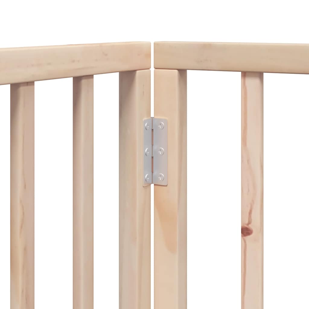 Zábrana pro psy s dvířky skládací 15 panelů 750 cm topol