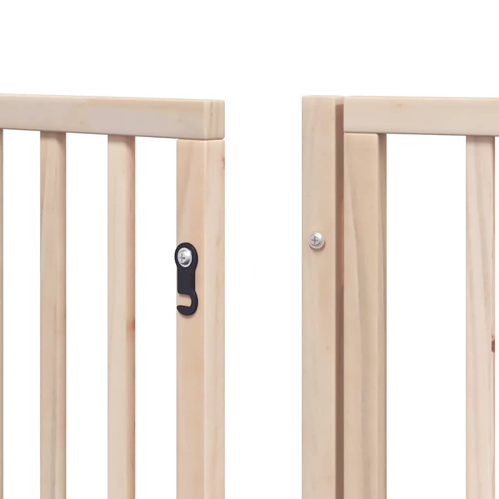 Zábrana pro psy s dvířky skládací 12 panelů 960 cm topol