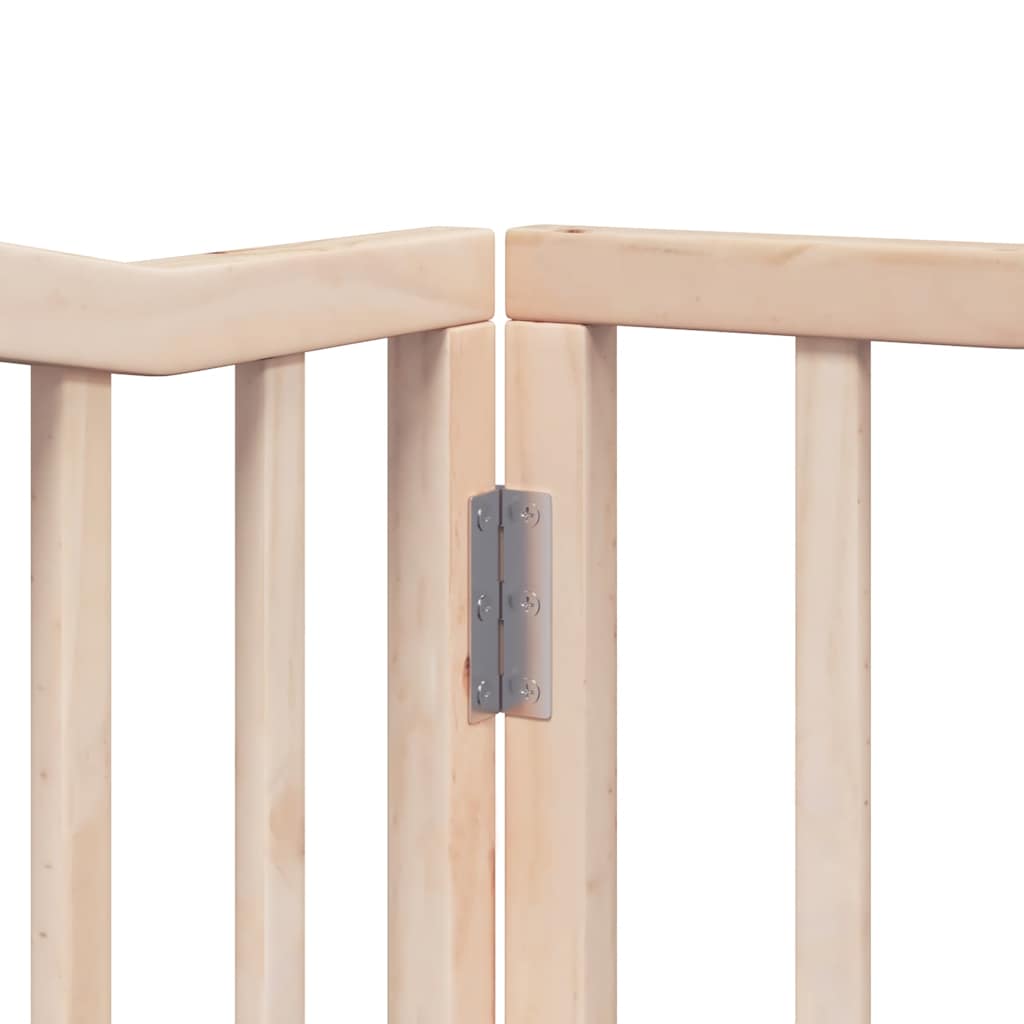 Zábrana pro psy s dvířky skládací 10 panelů 800 cm topol