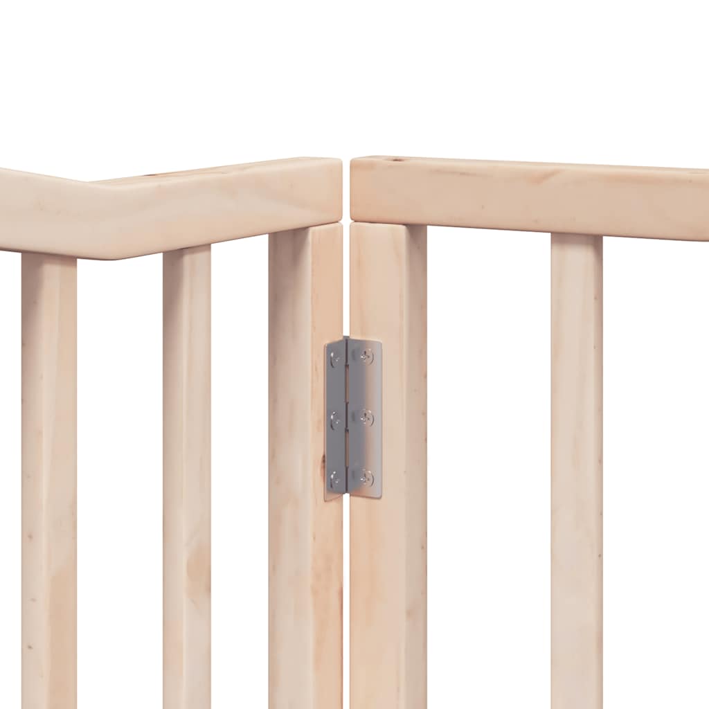 Zábrana pro psy s dvířky skládací 12 panelů 960 cm topol