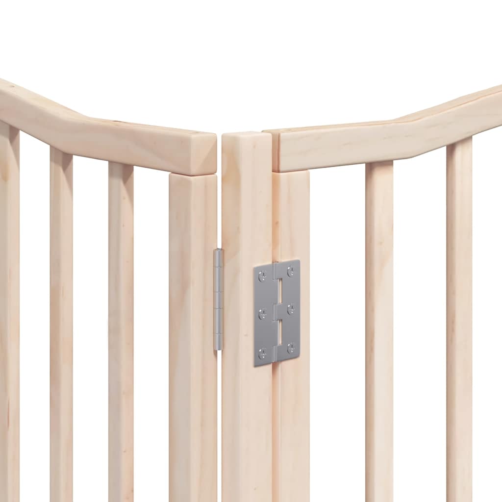 Zábrana pro psy s dvířky skládací 12 panelů 960 cm topol