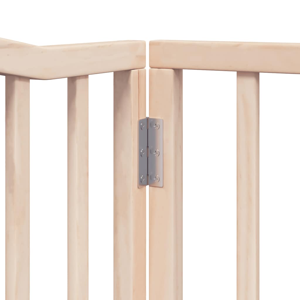 Zábrana pro psy s dvířky skládací 12 panelů 960 cm topol